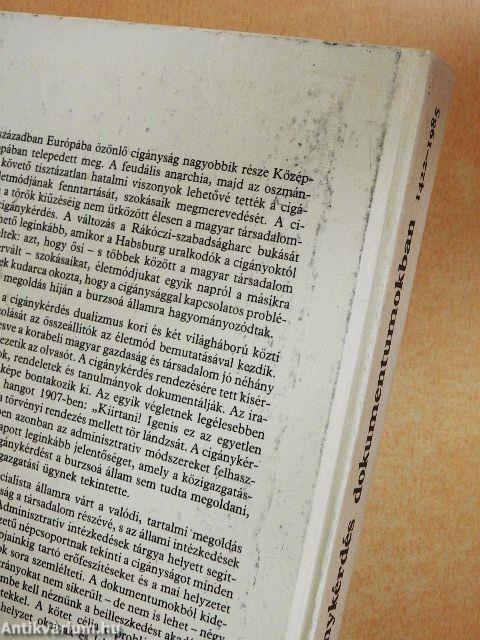 A magyarországi cigánykérdés dokumentumokban 1422-1985