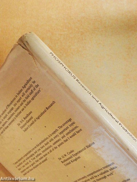 Phosphorus research and agricultural production in India