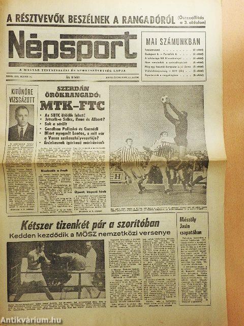 Népsport 1971. (vegyes számok) (35 db)