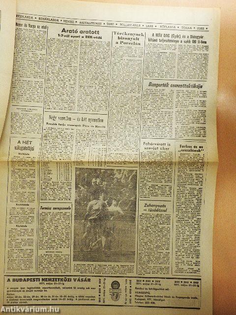 Népsport 1971. (vegyes számok) (35 db)