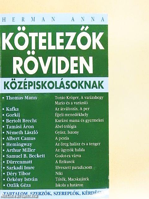 Kötelezők röviden középiskolásoknak 4.