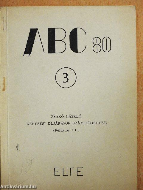 ABC 80-Keresési eljárások számítógéppel