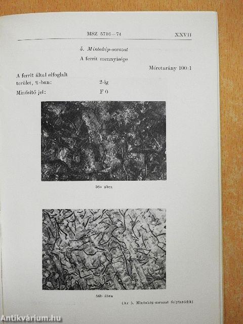 Öntészeti szabványok I-II.