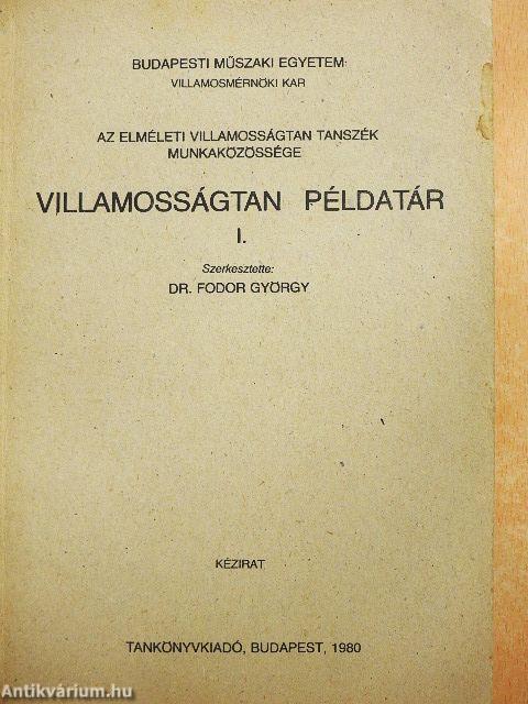 Villamosságtan példatár I.