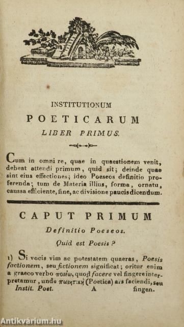 Institutiones Poëticae