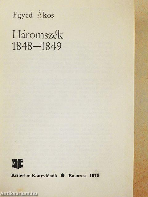 Háromszék 1848-1849
