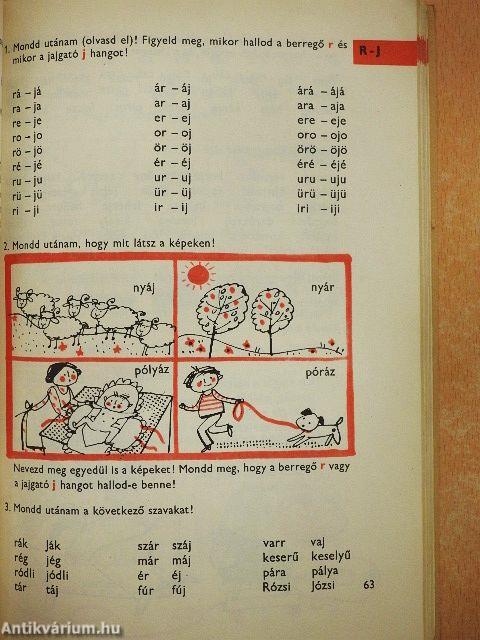 Gyakorlóanyag a pöszeség javításához