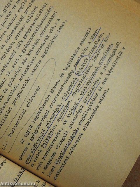 Gyógyszerügyi szervezés I-II.