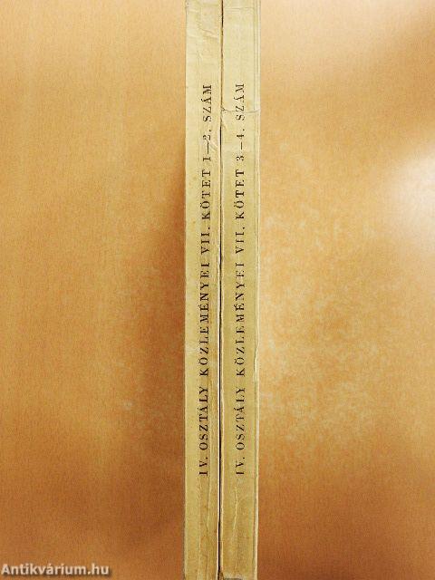 A Magyar Tudományos Akadémia Agrártudományok Osztályának Közleményei 1955/1-4.