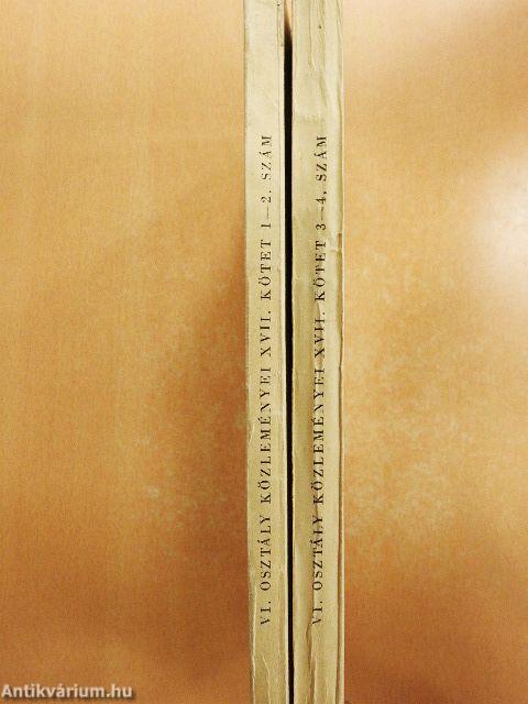 A Magyar Tudományos Akadémia Műszaki Tudományok Osztályának közleményei 1955/1-4.
