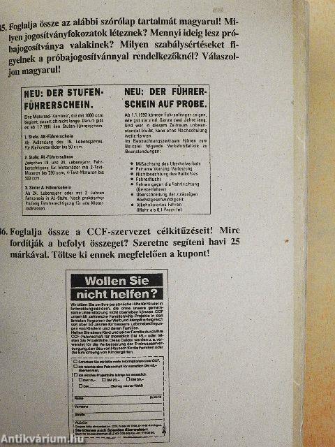 Német nyelvtan - alapfok