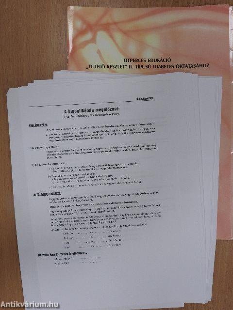 Ötperces edukáció "túlélő készlet" II. típusú diabetes oktatásához