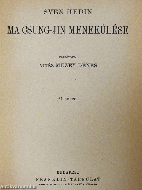 Ma Csung-jin menekülése