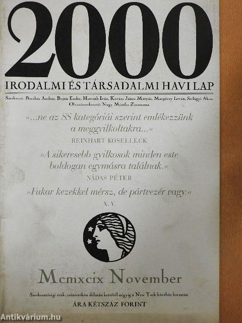 2000 1999. november