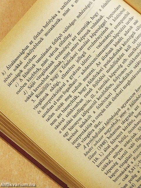 Bevezetés a felnőttkor tanuláslélektanába