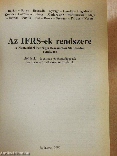 Nemzetközi számvitel IFRS-ek rendszere