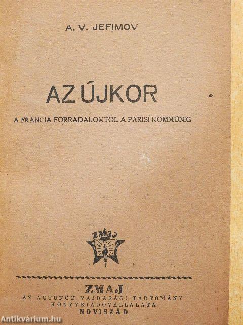 Az újkor