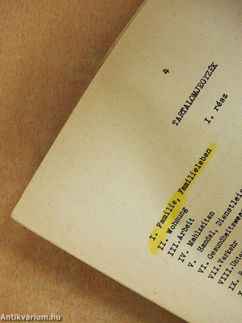 Német társalgási jegyzet