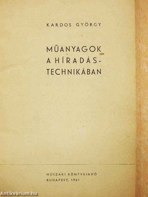 Műanyagok a híradástechnikában