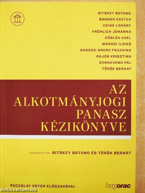 Az alkotmányjogi panasz kézikönyve
