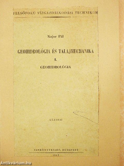 Geohidrológia és talajmechanika I.