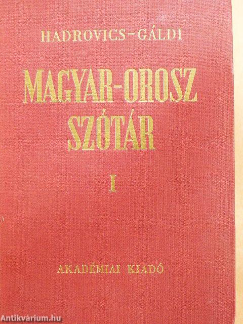 Magyar-orosz szótár I-II.