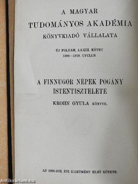 A finnugor népek pogány istentisztelete