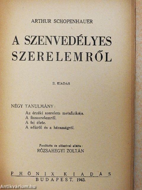 A szenvedélyes szerelemről