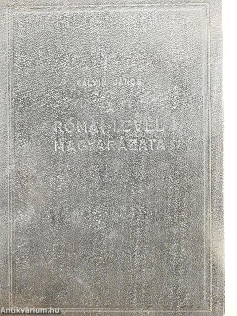 A római levél magyarázata