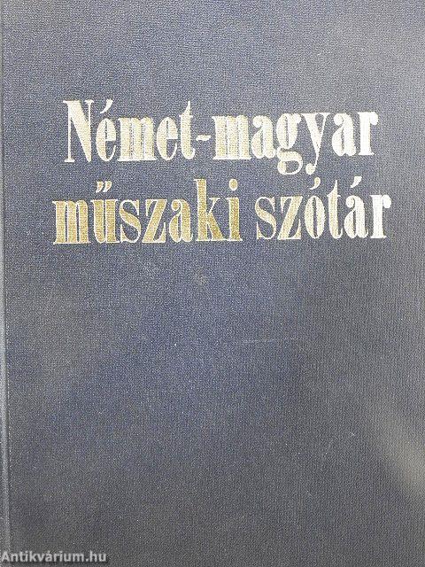 Német-magyar műszaki szótár
