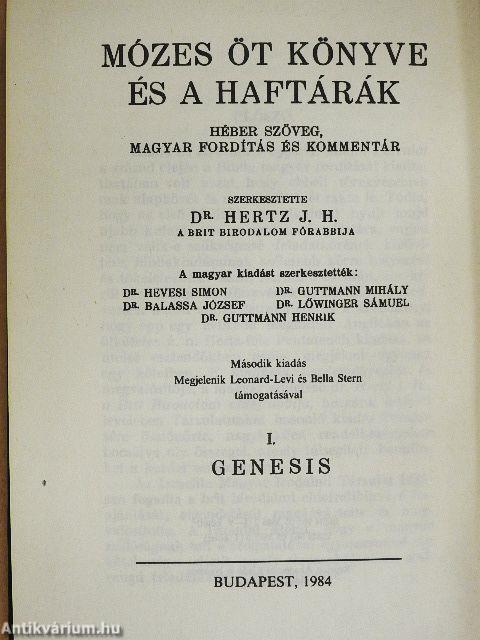 Mózes öt könyve és a haftárák I-V.