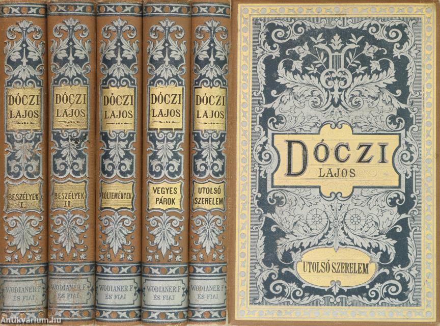 5 kötet Dóczi Lajos munkáiból