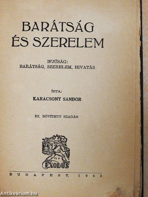 Barátság és szerelem