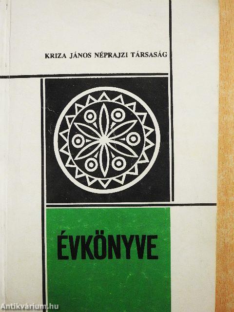 Kriza János Néprajzi Társaság Évkönyve 1.