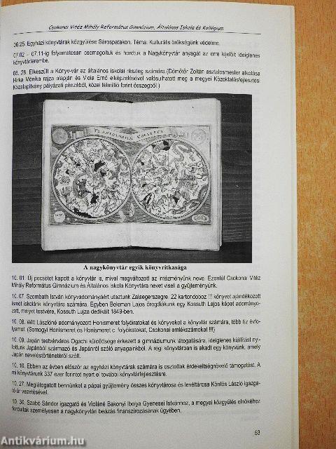 A Csokonai Vitéz Mihály Református Gimnázium, Általános Iskola és Kollégium évkönyve 2006