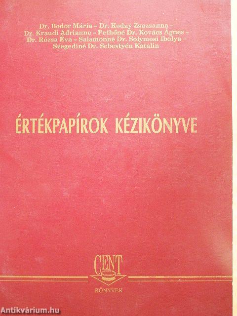 Értékpapírok kézikönyve