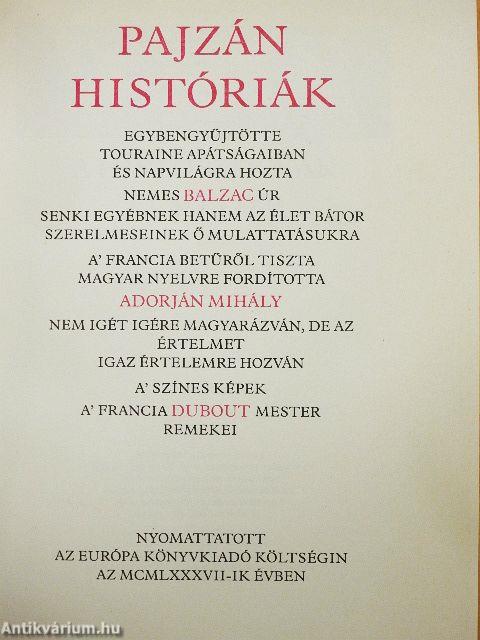 Pajzán históriák
