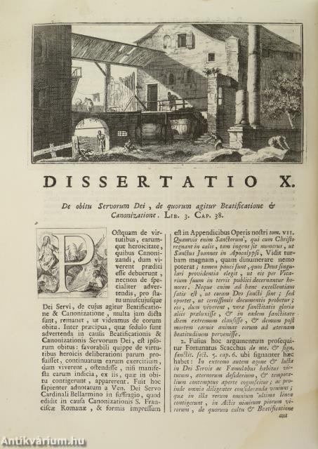 SS Domini Nostri Benedicti XIV dissertationes II.