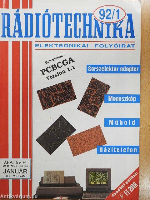 Rádiótechnika 1992. (nem teljes évfolyam)