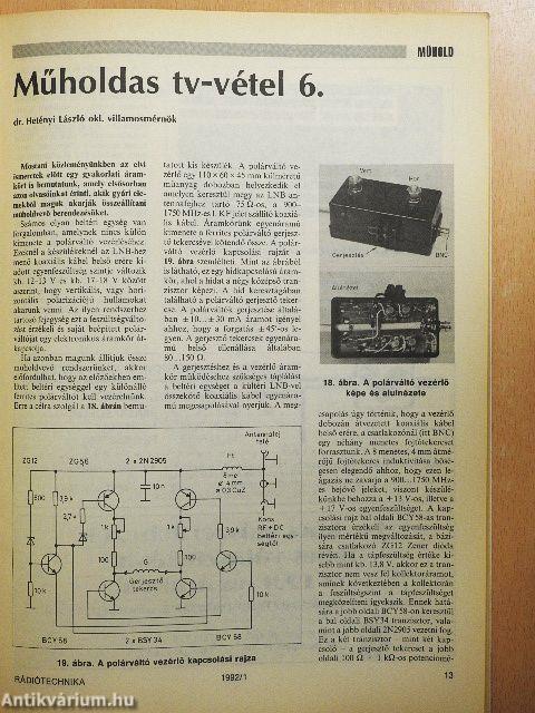 Rádiótechnika 1992. (nem teljes évfolyam)