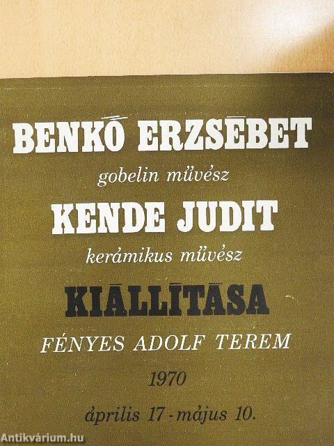 Benkő Erzsébet gobelin művész, Kende Judit kerámikus művész kiállítása