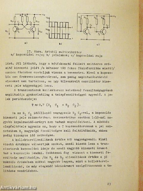 Impulzustechnikai és logikai áramkörök mérése