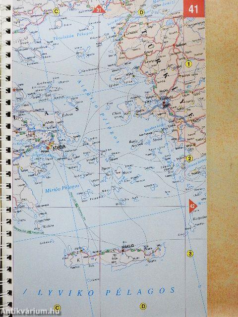 Európa és Magyarország autósatlasza