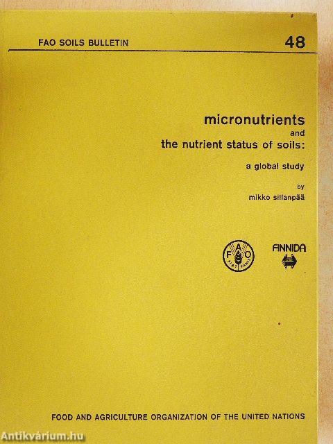 Micronutrients and the nutrient status of soils: a global study