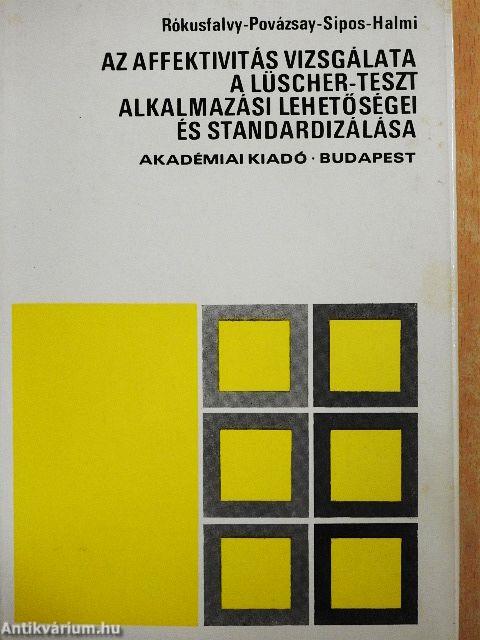 Az affektivitás vizsgálata