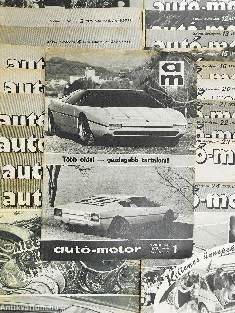 Autó-Motor 1975. (nem teljes évfolyam)