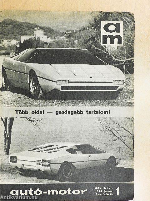 Autó-Motor 1975. (nem teljes évfolyam)