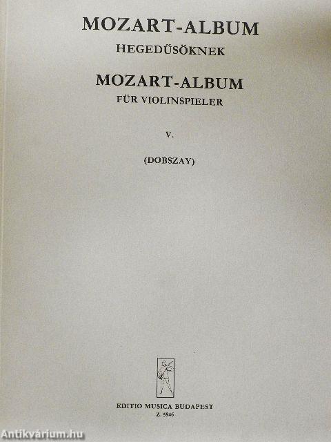 Mozart-album hegedűsöknek V.