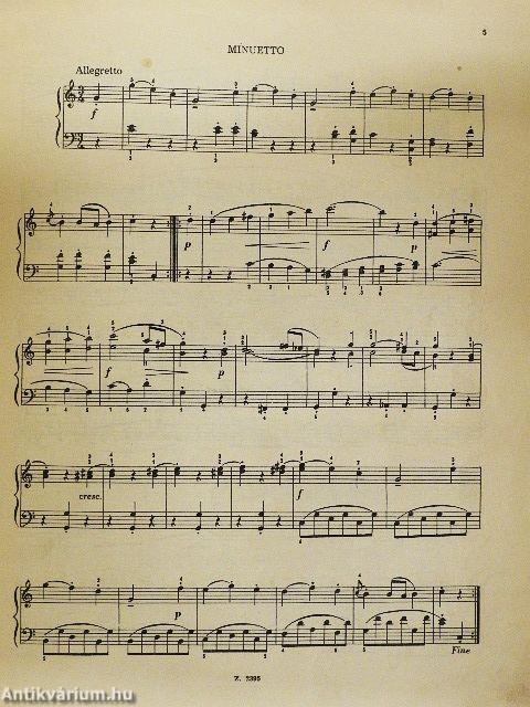 Hat bécsi szonatina zongorára