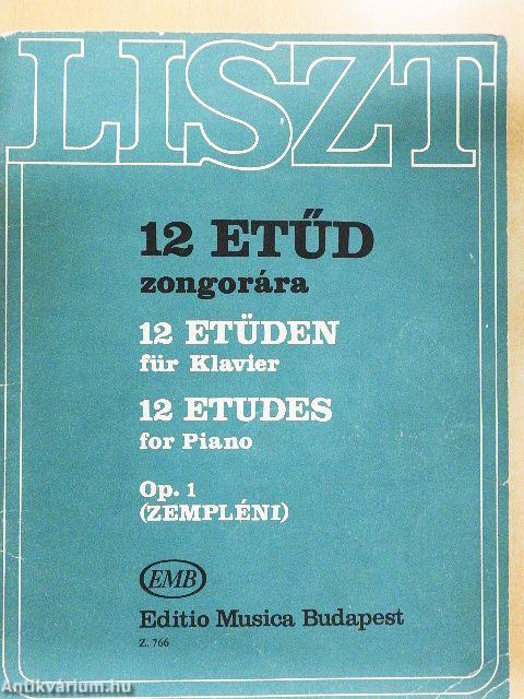 12 etűd zongorára